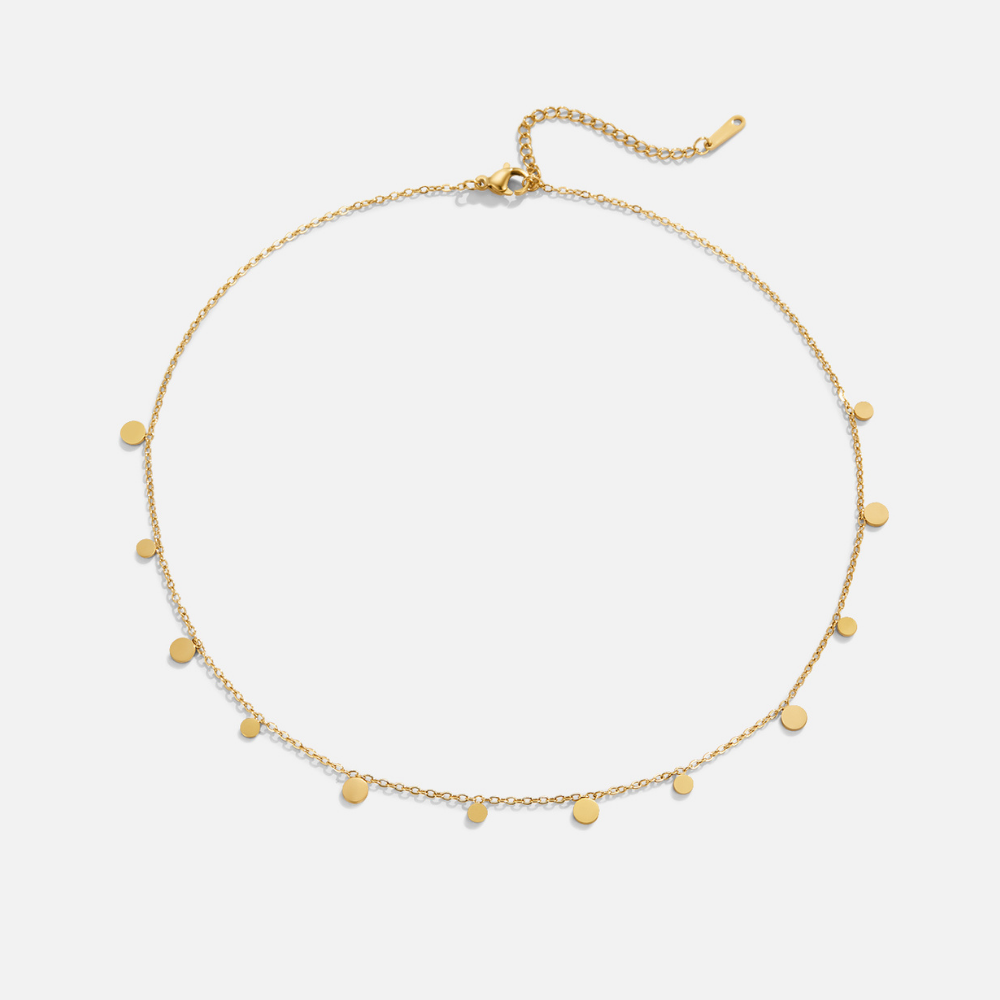 Petra – Gold Necklace with Mini Crystals