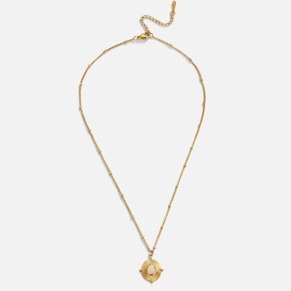 Juliane – Collana dorata con delicato dettaglio circolare