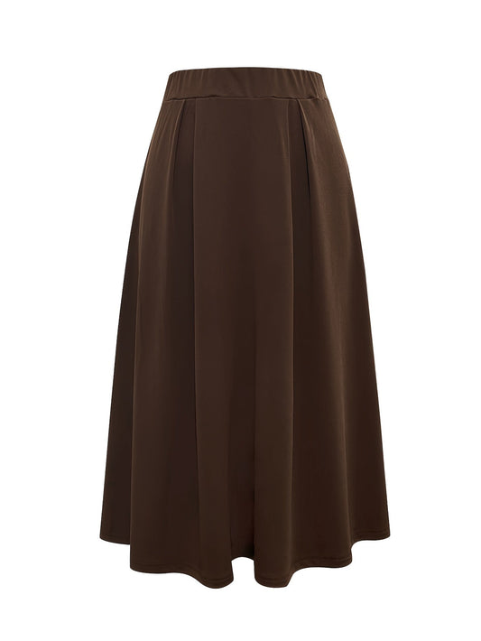 CELINE BLOOM | ELEGANT BELTED PENCIL SKIRT