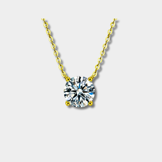 Rafaela - Collana in zircone argento placcato oro 18K