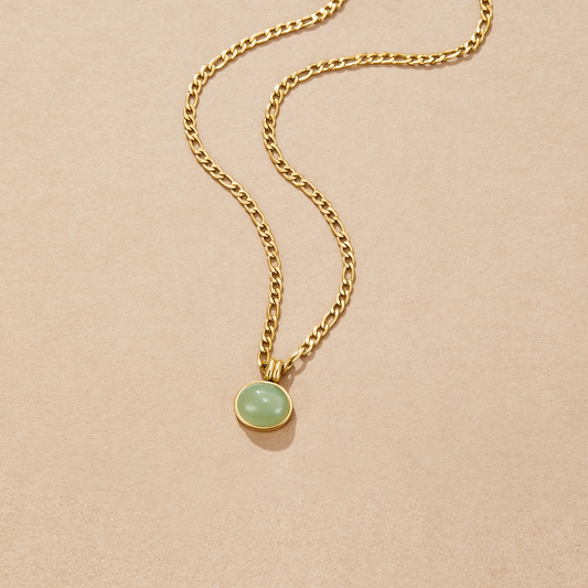 Klára-Marie – Collana rotonda con pendente strutturato.