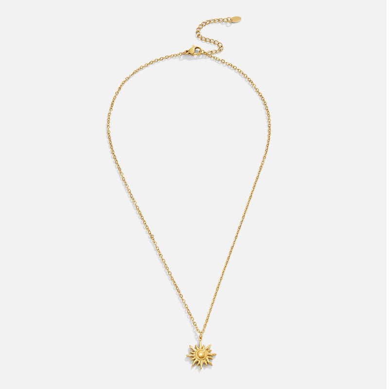 Ronja – Collana dorata con pendente floreale