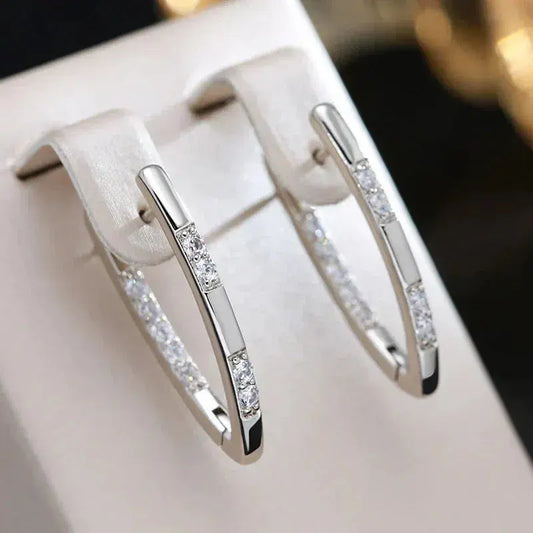 ZIRCONIA LUXE GOLD EARRINGS