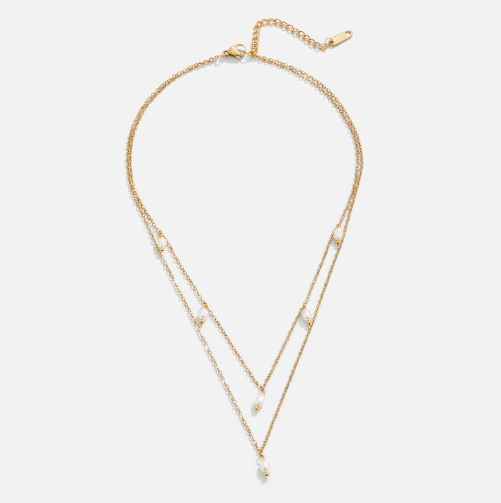 Larisa – Collana doppia con pendente a V