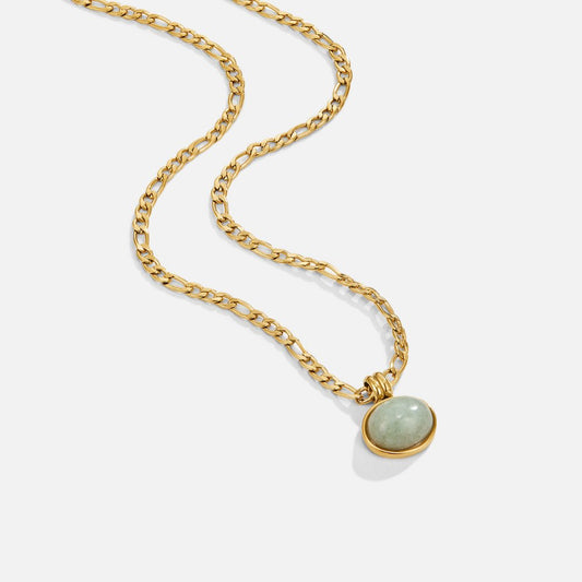 Klára-Marie – Collana rotonda con pendente strutturato.