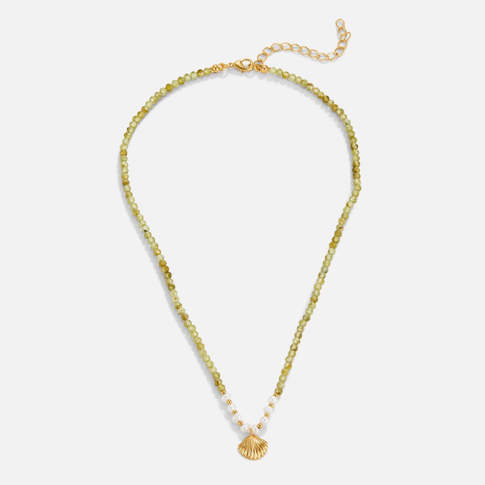 Amira – Collana dorata dal semplice motivo a goccia