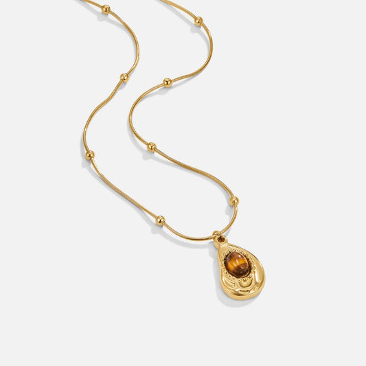 Rosa – Collana dorata con piccole perle