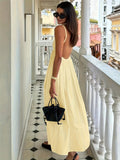 Women's Backless Spaghetti Strap Slip Dress