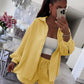 Women’s Cotton 2-Piece Lounge Set – Shirt & Shorts