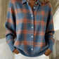 MARCOLLINE | RETRO PLAID SWEATER WITH CASUAL CONTRAST