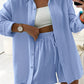 Women’s Cotton 2-Piece Lounge Set – Shirt & Shorts