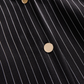 POPPY | BLACK PINSTRIPE SHIRT DRESS