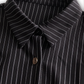 POPPY | BLACK PINSTRIPE SHIRT DRESS