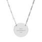 Personalized Engraved Circle Necklace – Custom Name/Date Pendant