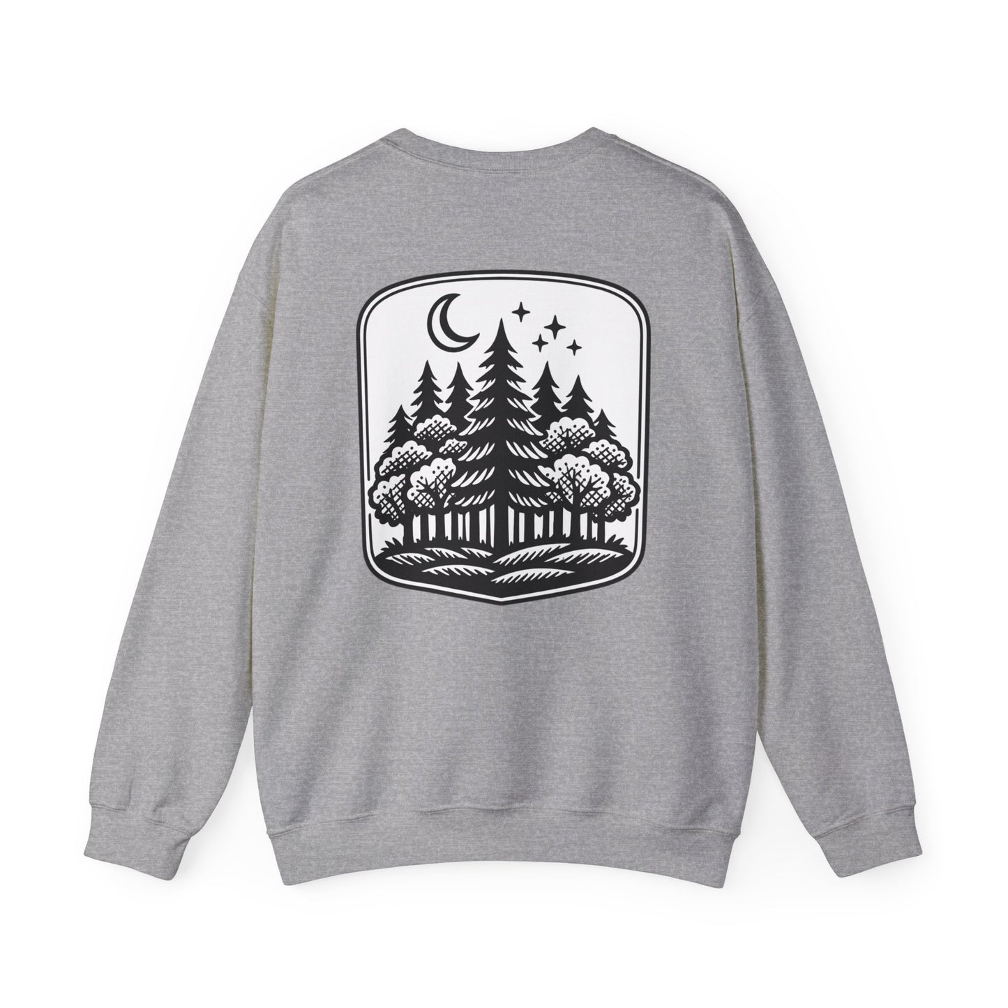 Forest Night Crewneck | Nature-Inspired Forest Green Sweatshirt
