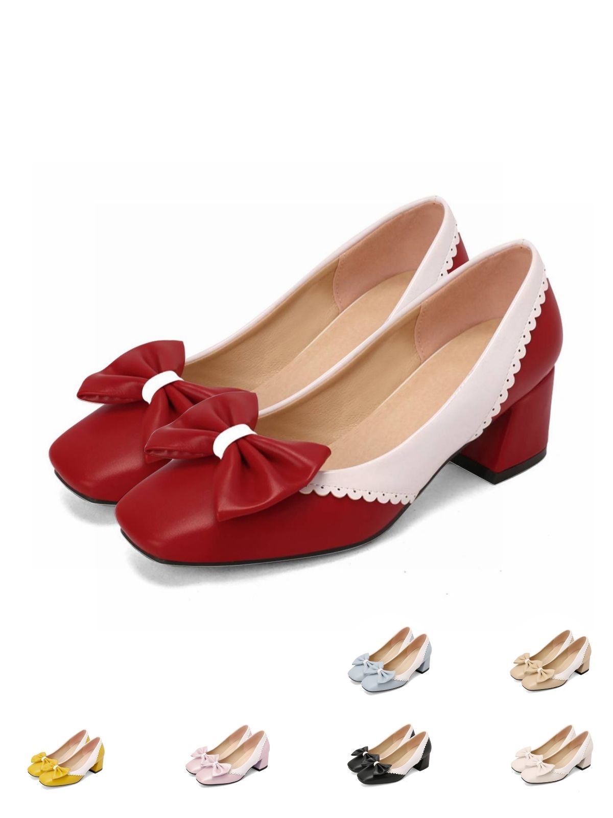 CELESTE | Retro Mary Jane Heels | Colourful Buckle Strap Pumps