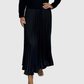 ALARICE | MAXI DRESS WITH SWEATER & PLEATED SKIRT