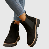 GREER | BLACK PLATFORM LOAFERS
