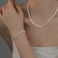 MINIMALIST SHIMMER NECKLACE & BRACELET SET