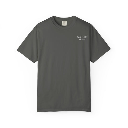 Nature Camp T-Shirt — Forest Night Badge Graphic