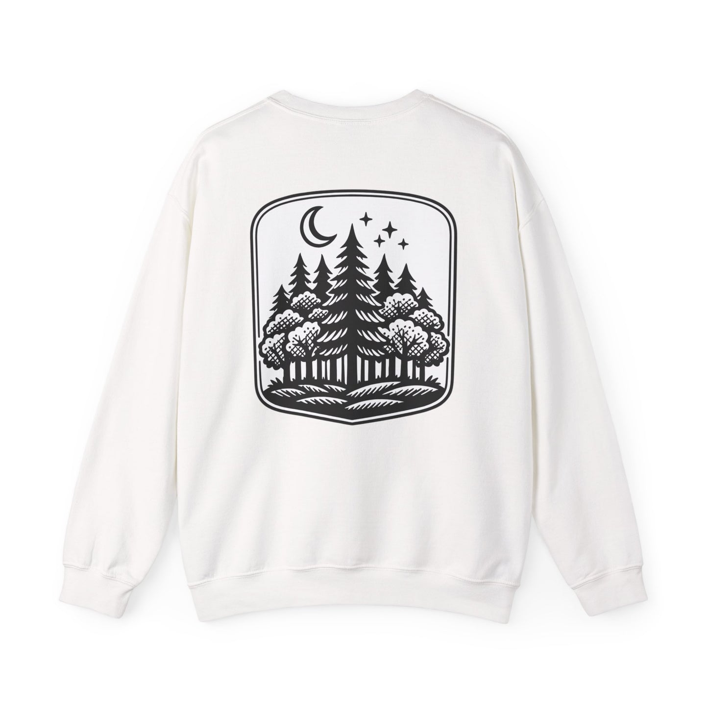Forest Night Crewneck | Nature-Inspired Forest Green Sweatshirt