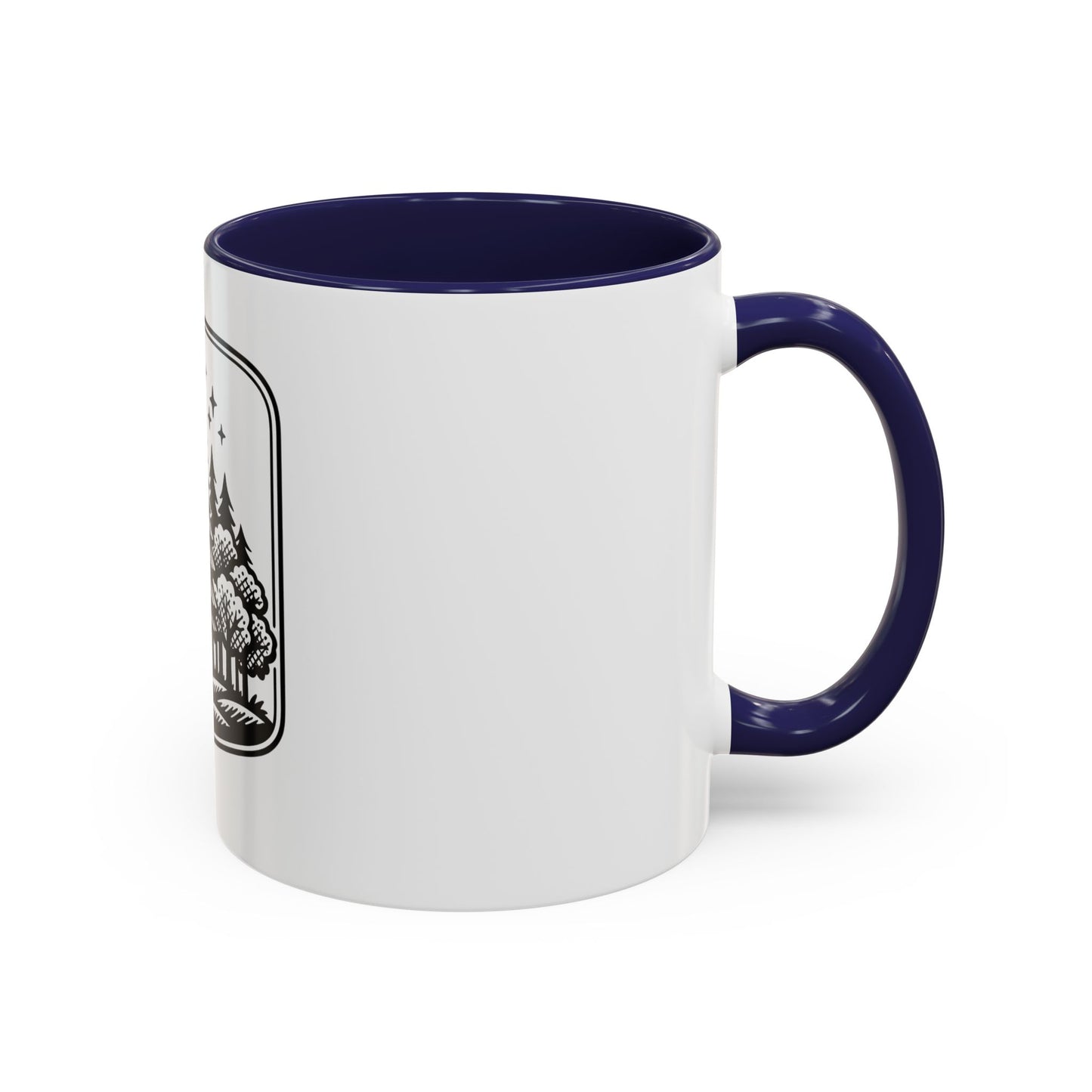 Forest Night Coffee Mug — Moon & Pines Accent Ceramic Mug