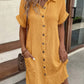 Sleeveless Vintage Shirt Dress