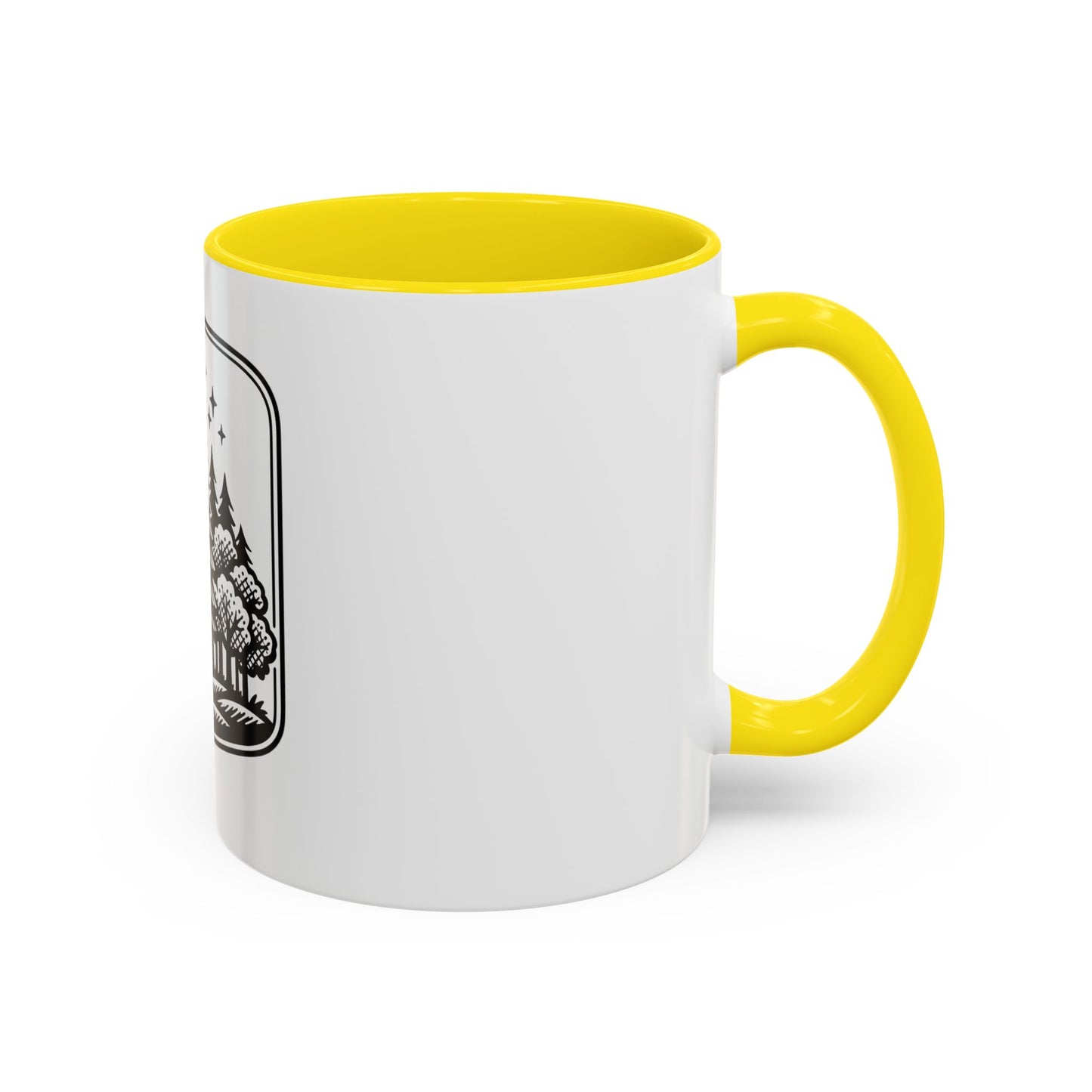 Forest Night Coffee Mug — Moon & Pines Accent Ceramic Mug