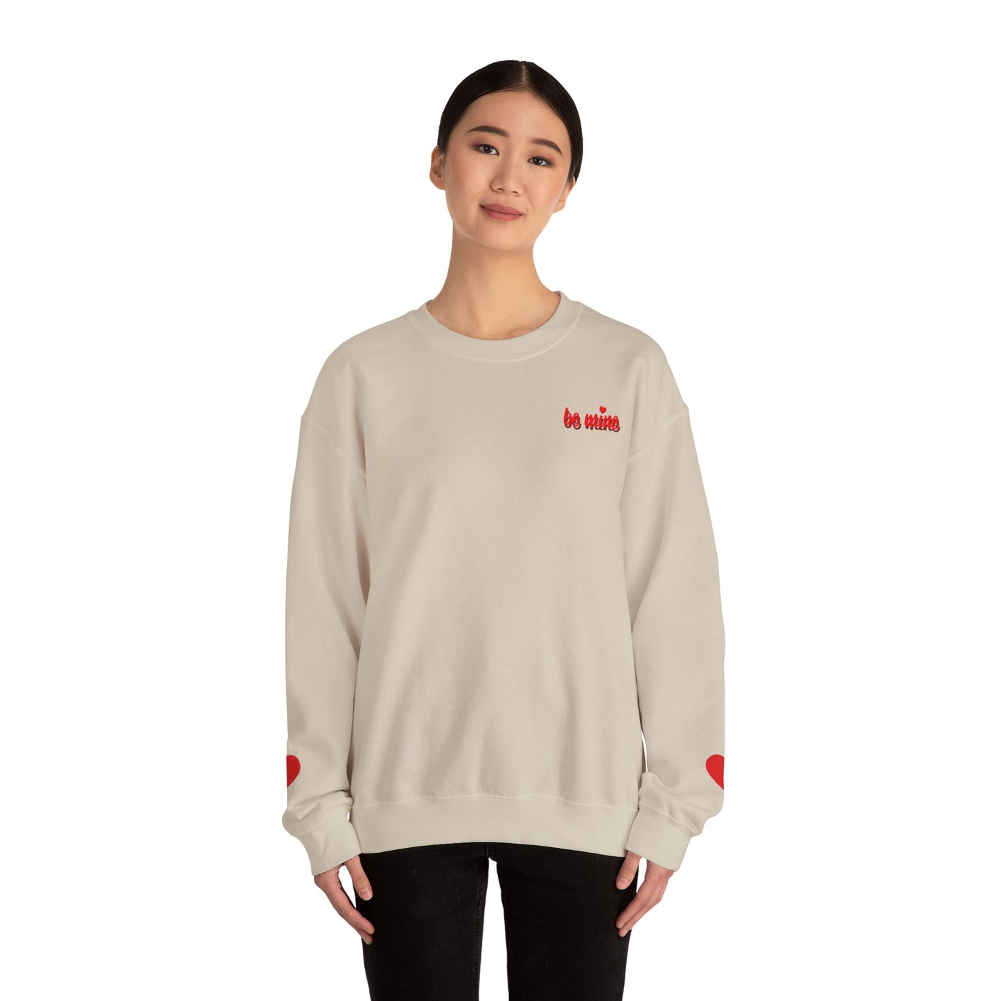 Valentine Heart Tic-Tac-Toe Crewneck Sweatshirt
