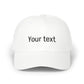 Customizable Classic Dad Cap — Personalized Embroidered Text Baseball Hat