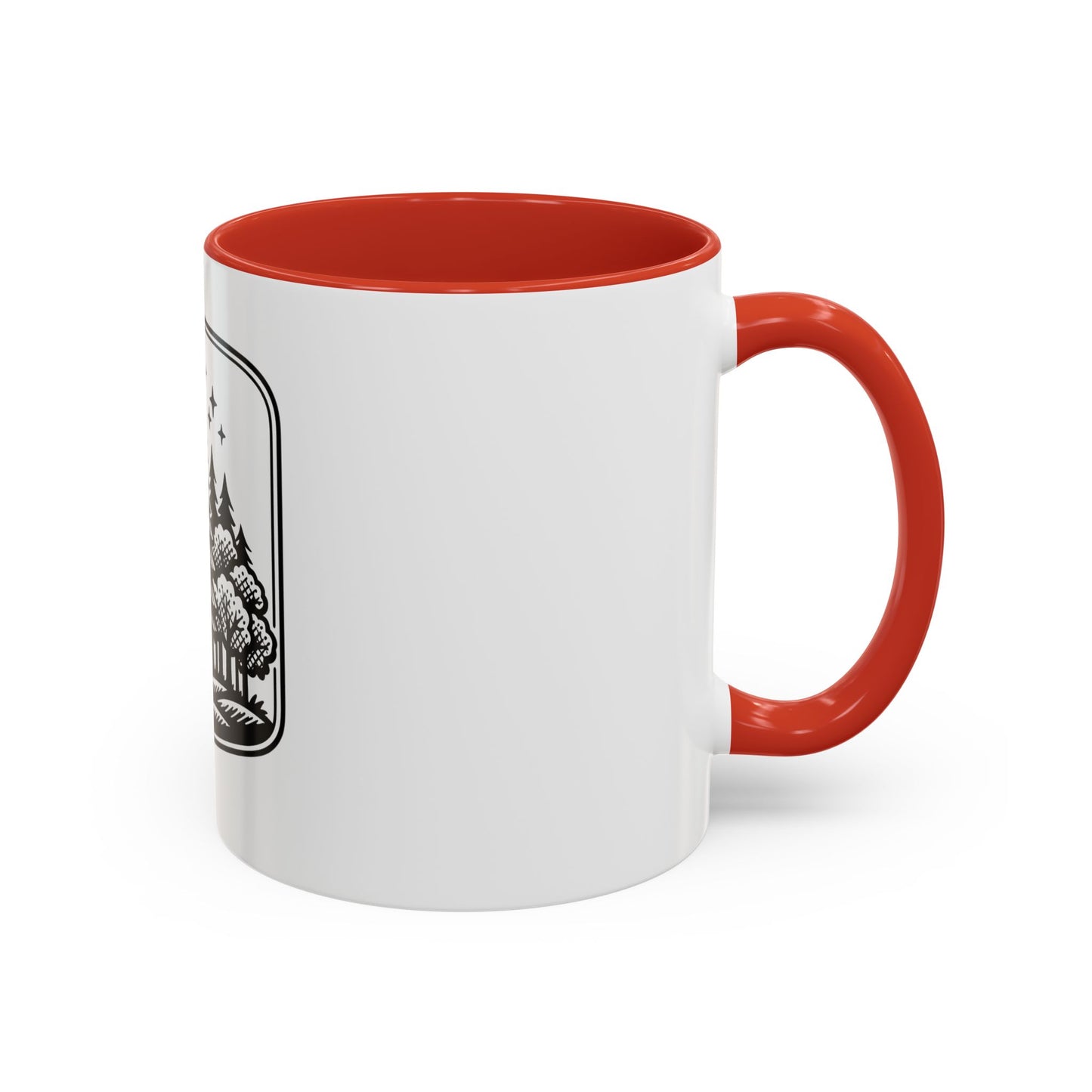Forest Night Coffee Mug — Moon & Pines Accent Ceramic Mug