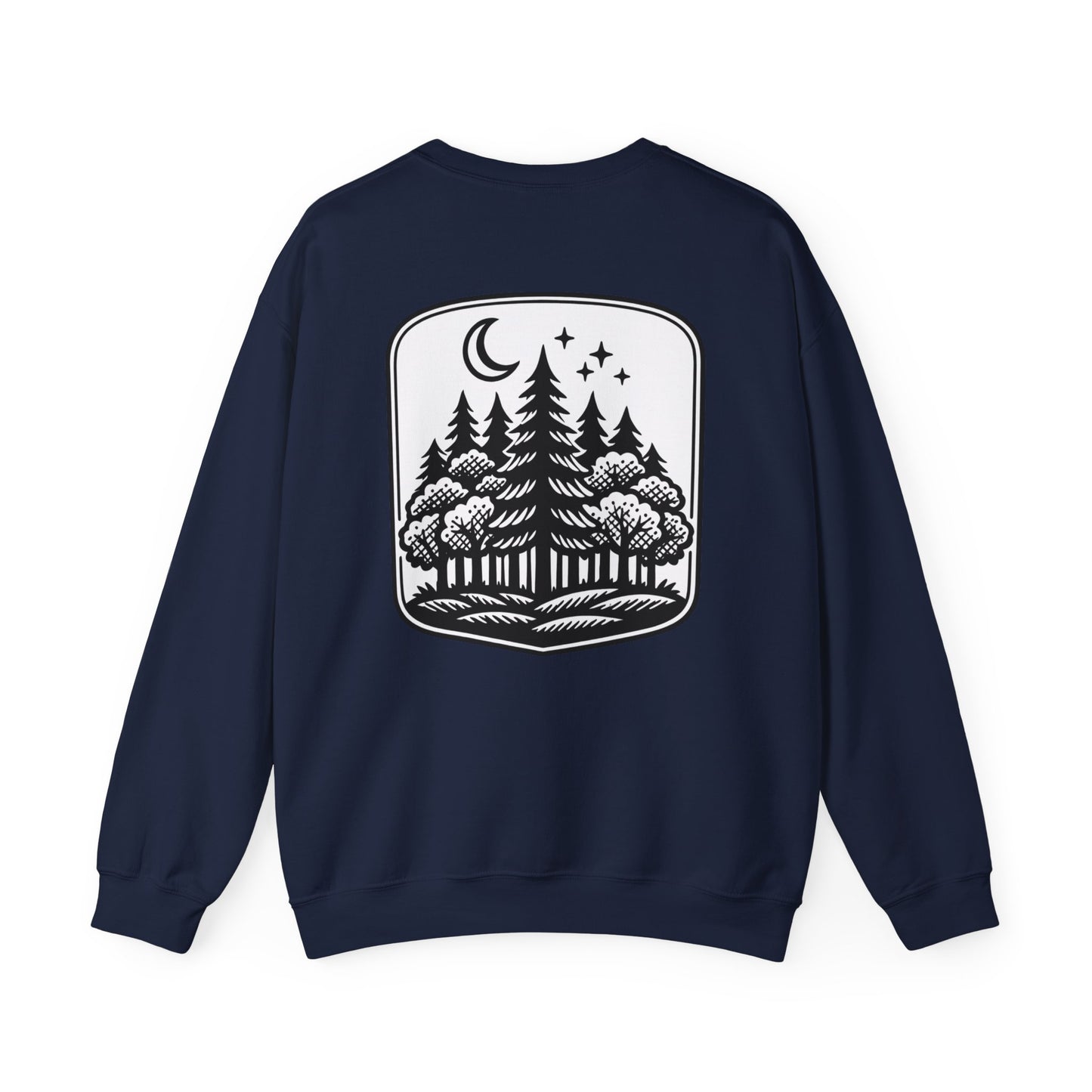 Forest Night Crewneck | Nature-Inspired Forest Green Sweatshirt
