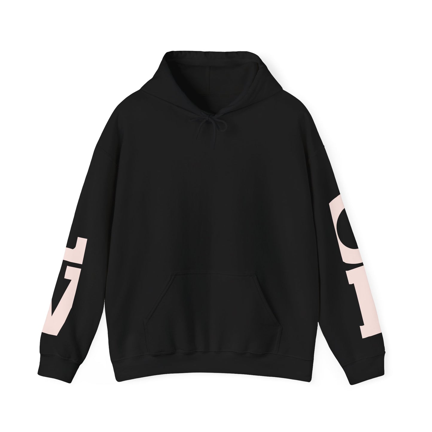 LOVE Hoodie — Minimal Pink Lettering Pullover