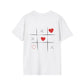 T-Shirt — 'Be Mine' Heart Tic-Tac-Toe Valentine Tee