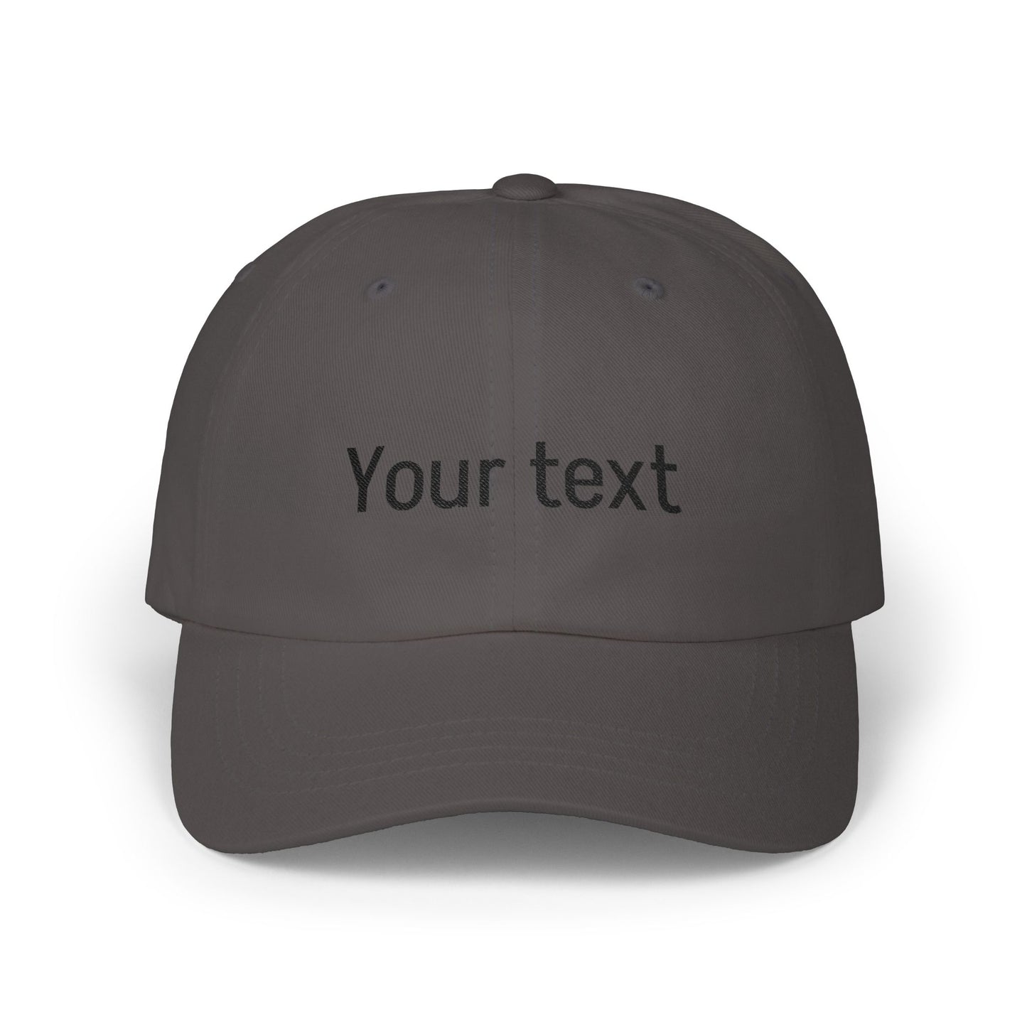 Customizable Classic Dad Cap — Personalized Embroidered Text Baseball Hat