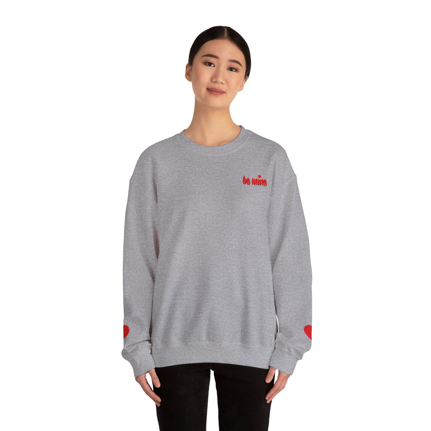Valentine Heart Tic-Tac-Toe Crewneck Sweatshirt