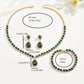 ELEGANT GEOMETRIC CRYSTAL JEWELRY SET