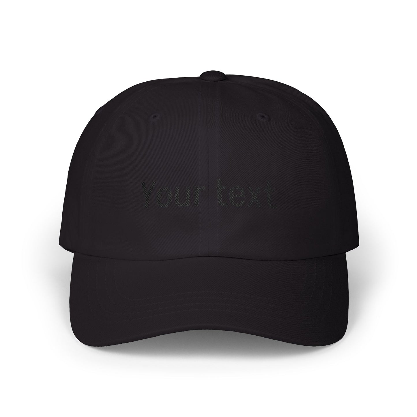 Customizable Classic Dad Cap — Personalized Embroidered Text Baseball Hat