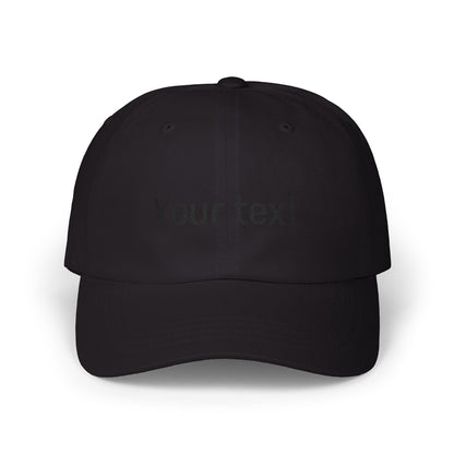 Customizable Classic Dad Cap — Personalized Embroidered Text Baseball Hat