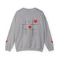 Valentine Heart Tic-Tac-Toe Crewneck Sweatshirt