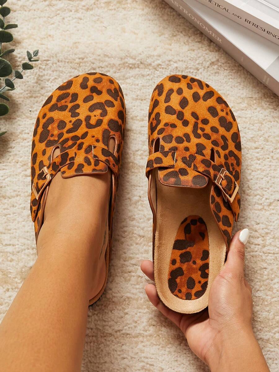 Women’s Cork Footbed Slide Clogs with Adjustable Buckle Strap | Comfortable Everyday Sandals