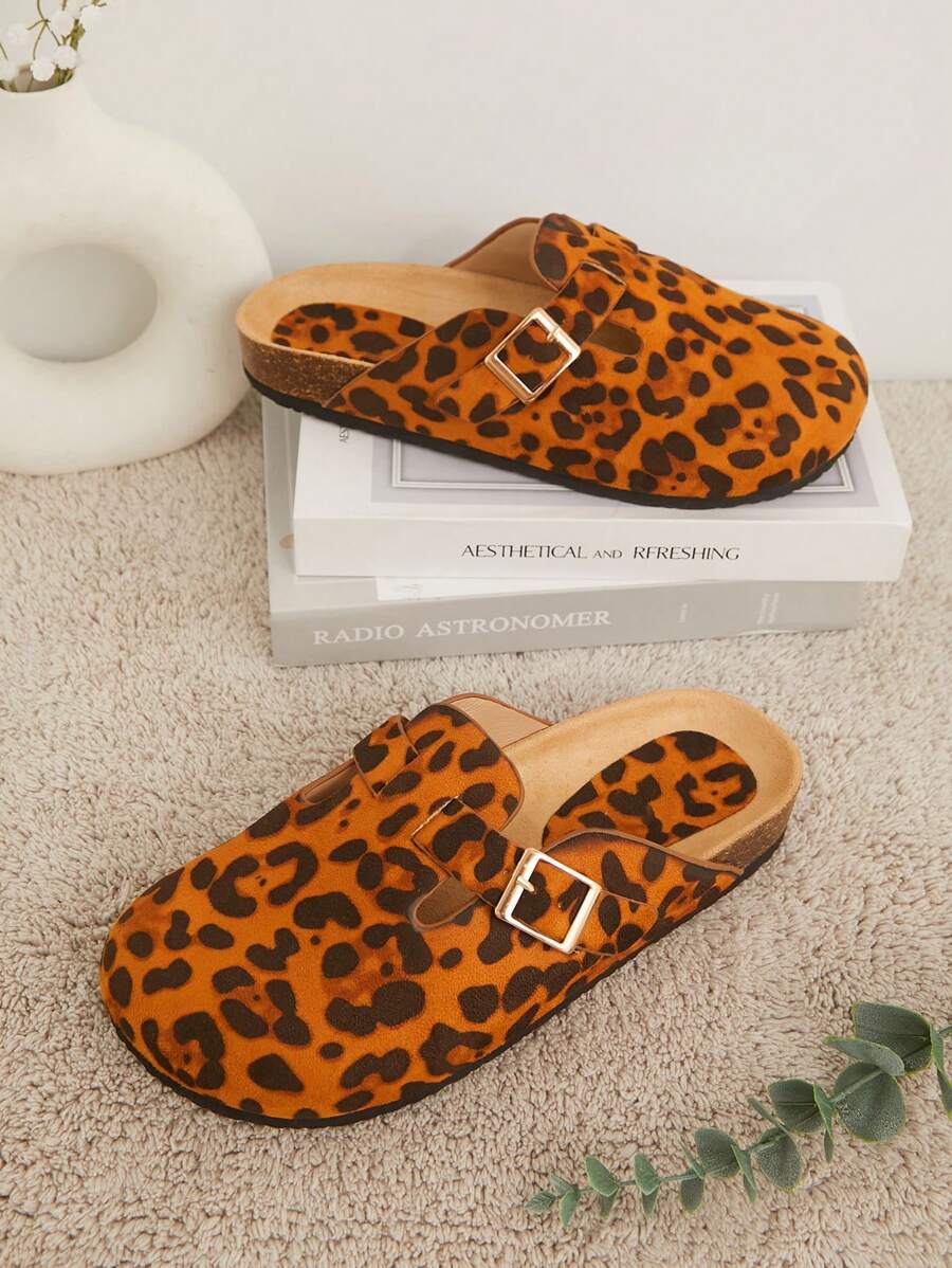 Women’s Cork Footbed Slide Clogs with Adjustable Buckle Strap | Comfortable Everyday Sandals