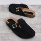 Women’s Cork Footbed Slide Clogs with Adjustable Buckle Strap | Comfortable Everyday Sandals
