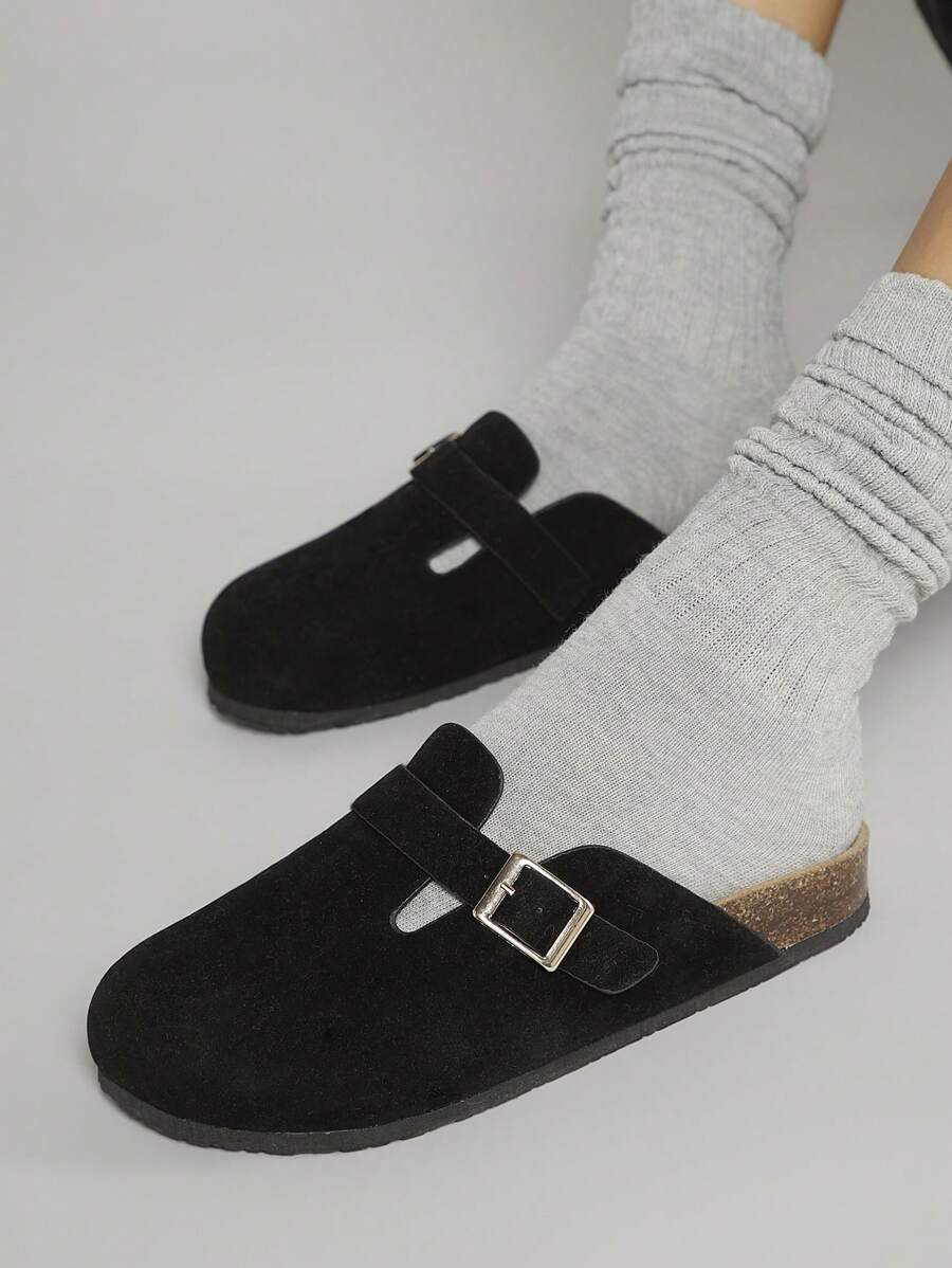 Women’s Cork Footbed Slide Clogs with Adjustable Buckle Strap | Comfortable Everyday Sandals