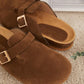 Women’s Cork Footbed Slide Clogs with Adjustable Buckle Strap | Comfortable Everyday Sandals