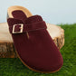 Women’s Cork Footbed Slide Clogs with Adjustable Buckle Strap | Comfortable Everyday Sandals