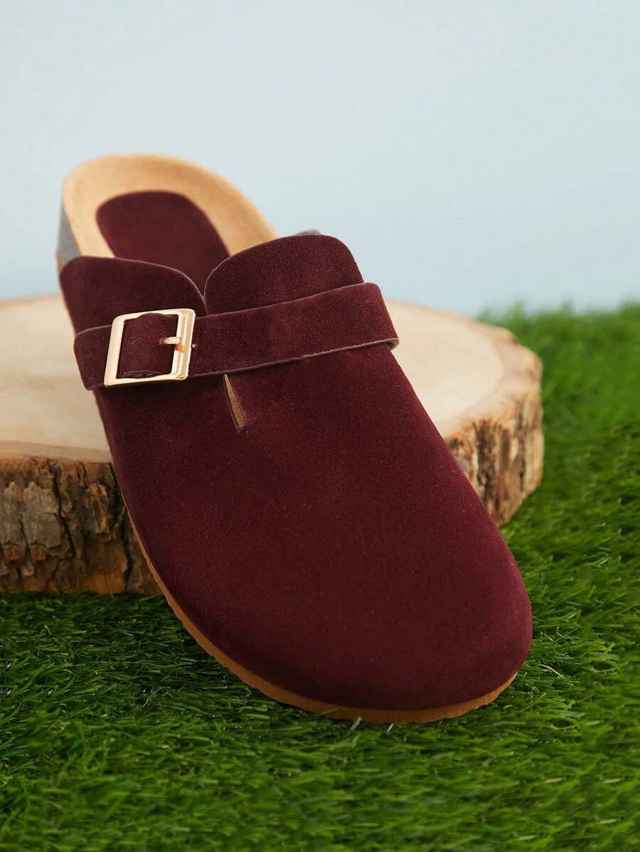 Women’s Cork Footbed Slide Clogs with Adjustable Buckle Strap | Comfortable Everyday Sandals