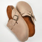 Women’s Cork Footbed Slide Clogs with Adjustable Buckle Strap | Comfortable Everyday Sandals