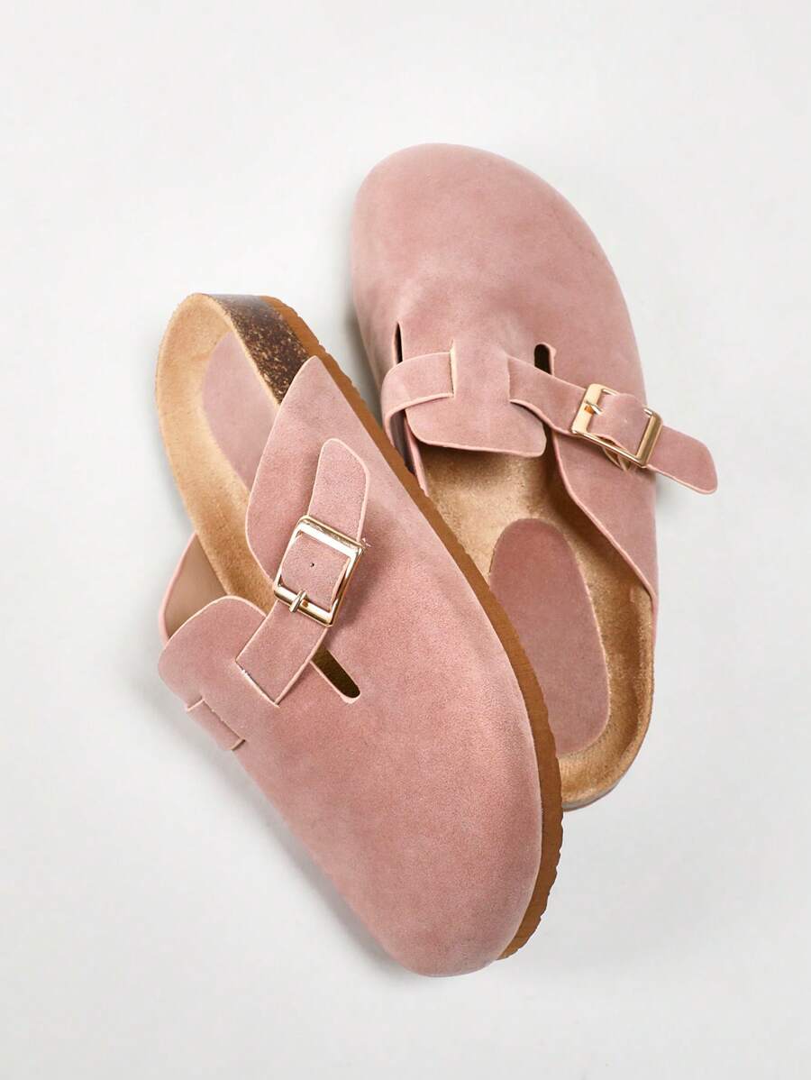 Women’s Cork Footbed Slide Clogs with Adjustable Buckle Strap | Comfortable Everyday Sandals