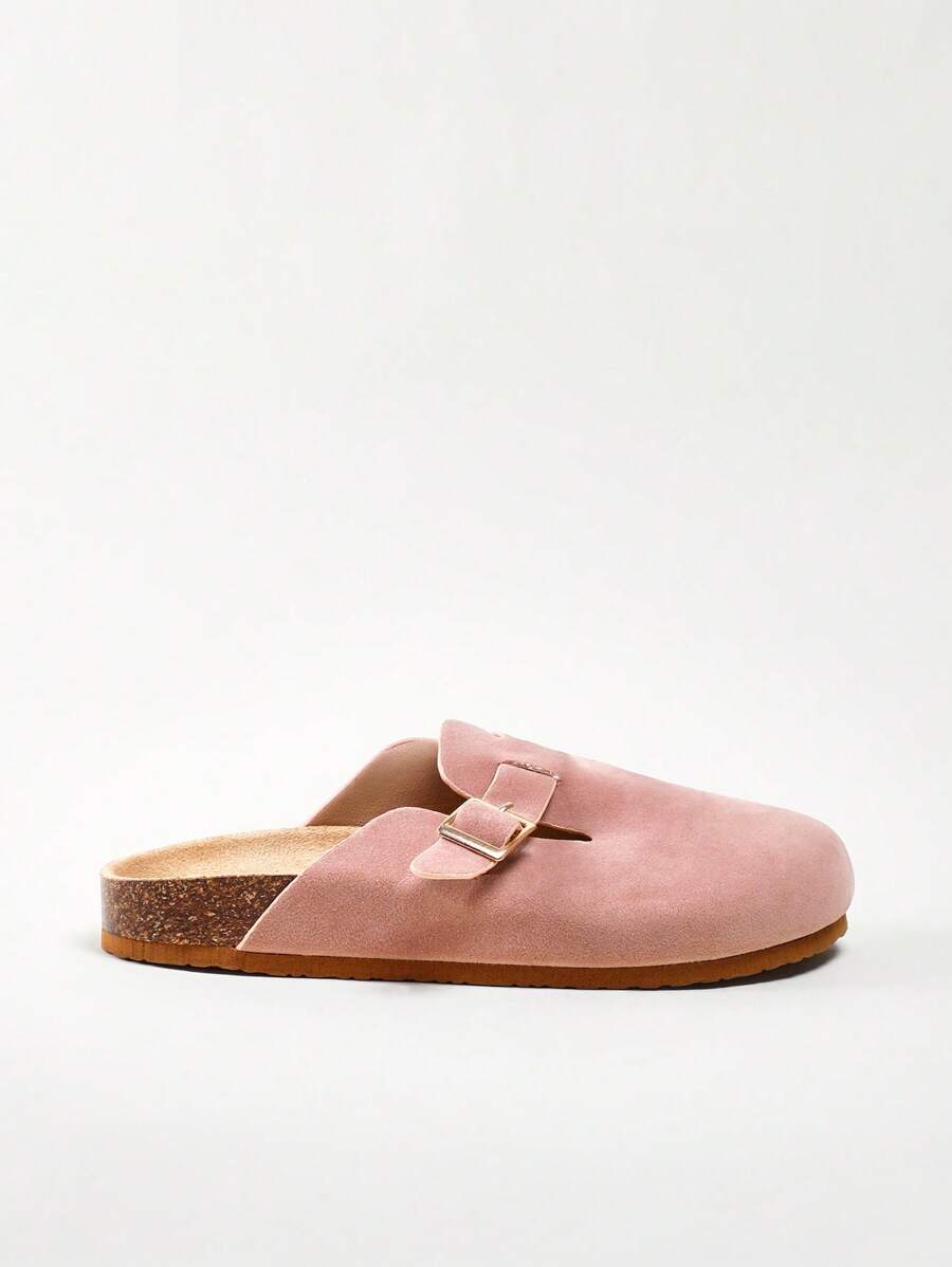Women’s Cork Footbed Slide Clogs with Adjustable Buckle Strap | Comfortable Everyday Sandals